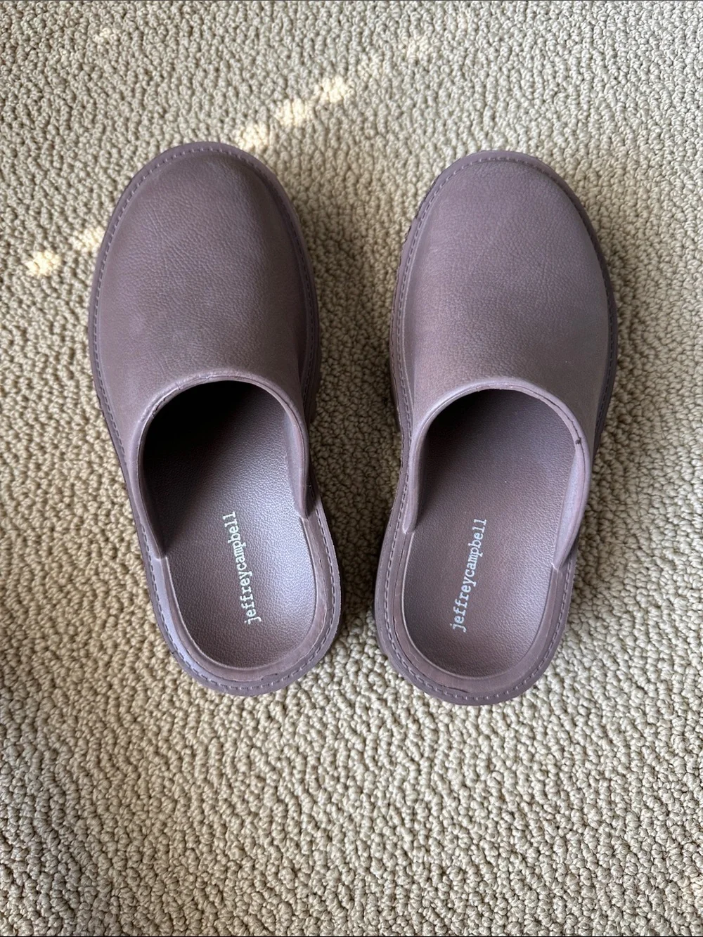 Jeffery Campbell Brown clogs size 8 - Picture 2 of 4